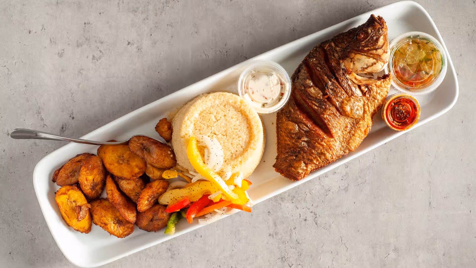 Attieke With Fish And Plantain's
