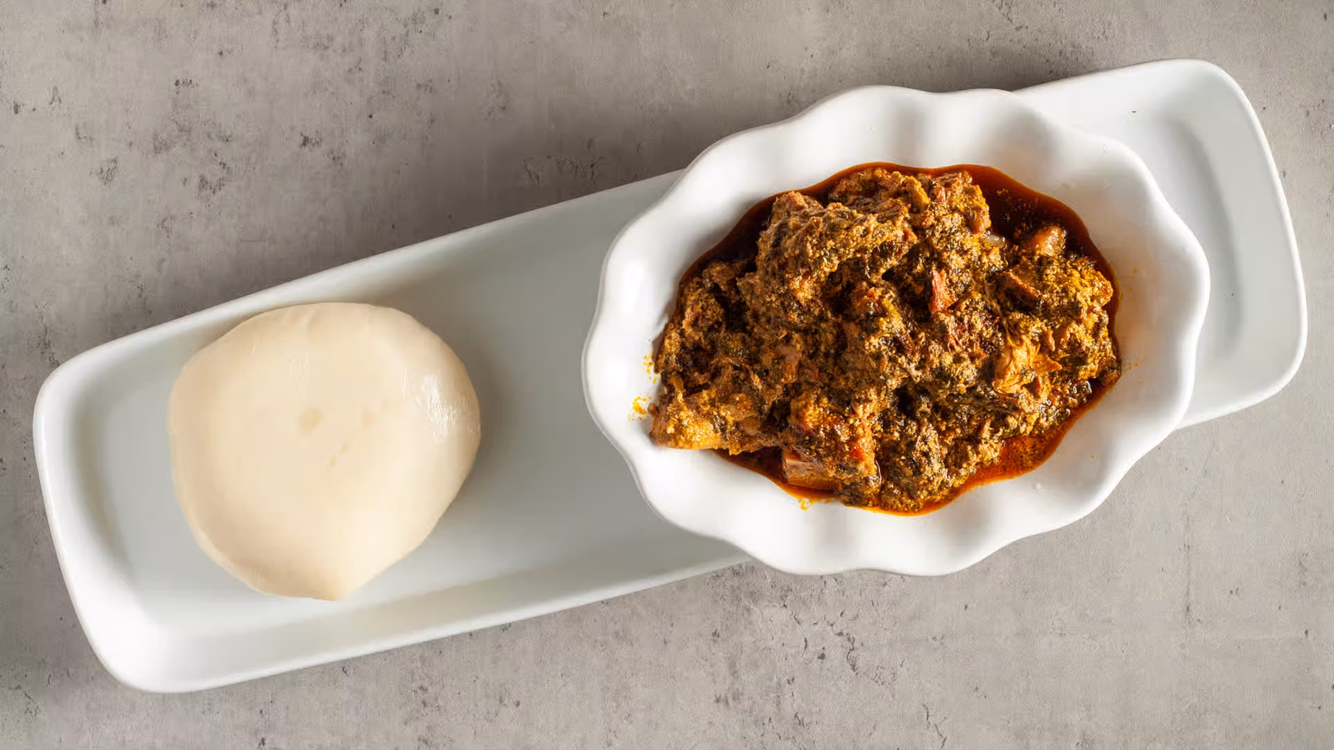 Egusi with Fufu