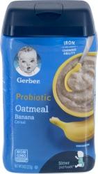 Gerber Probiotic Oatmeal & Banana Baby Cereal