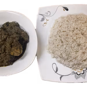 Cassava Leaf w/ Rice (Red Oil)